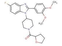 2-(3,4-dimethoxyphenyl)-5-fluoro-1-[1-(tetrahydro-2-furanylcarbonyl)-4-piperidinyl]-1H-benzimidazole