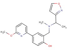 2-{[[1-(3-isoxazolyl)ethyl](methyl)amino]methyl}-4-(6-methoxy-2-pyridinyl)phenol
