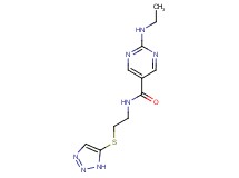 2-(ethylamino)-N-[2-(1H-1,2,3-triazol-5-ylthio)ethyl]-5-pyrimidinecarboxamide