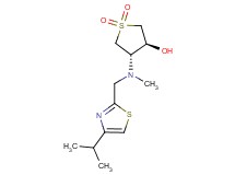 (3S*,4S*)-4-[[(4-isopropyl-1,3-thiazol-2-yl)methyl](methyl)amino]tetrahydrothiophene-3-ol 1,1-dioxide