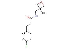 3-(4-chlorophenyl)-N-[(3-methyloxetan-3-yl)methyl]propanamide