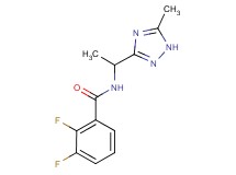 2,3-difluoro-N-[1-(5-methyl-1H-1,2,4-triazol-3-yl)ethyl]benzamide