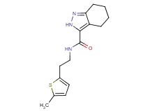 N-[2-(5-methyl-2-thienyl)ethyl]-4,5,6,7-tetrahydro-2H-indazole-3-carboxamide