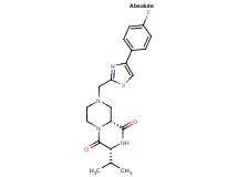 (3R,9aR)-8-{[4-(4-fluorophenyl)-1,3-thiazol-2-yl]methyl}-3-isopropyltetrahydro-2H-pyrazino[1,2-a]pyrazine-1,4(3H,6H)-dione