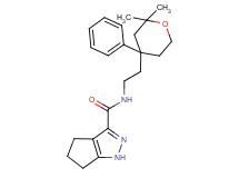 N-[2-(2,2-dimethyl-4-phenyltetrahydro-2H-pyran-4-yl)ethyl]-1,4,5,6-tetrahydrocyclopenta[c]pyrazole-3-carboxamide