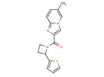 6-methyl-2-{[2-(2-thienyl)-1-azetidinyl]carbonyl}imidazo[1,2-a]pyridine
