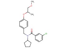 3-chloro-N-cyclopentyl-N-[4-(2-methoxy-1-methylethoxy)benzyl]benzamide