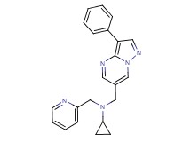N-[(3-phenylpyrazolo[1,5-a]pyrimidin-6-yl)methyl]-N-(pyridin-2-ylmethyl)cyclopropanamine