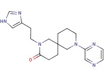 2-[2-(1H-imidazol-4-yl)ethyl]-8-(2-pyrazinyl)-2,8-diazaspiro[5.5]undecan-3-one