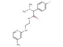 2-(dimethylamino)-2-(4-fluorophenyl)-N-{2-[(4-methyl-2-pyridinyl)amino]ethyl}acetamide