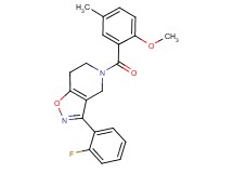 3-(2-fluorophenyl)-5-(2-methoxy-5-methylbenzoyl)-4,5,6,7-tetrahydroisoxazolo[4,5-c]pyridine