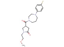 4-{[4-(4-fluorophenyl)-1,4-diazepan-1-yl]carbonyl}-1-(2-methoxyethyl)-2-pyrrolidinone