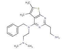 N-[2-(2-aminoethyl)-5,6-dimethylthieno[2,3-d]pyrimidin-4-yl]-N-benzyl-N',N'-dimethylethane-1,2-diamine