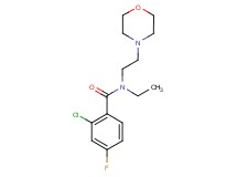 2-chloro-N-ethyl-4-fluoro-N-(2-morpholin-4-ylethyl)benzamide