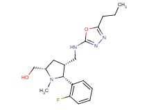 ((2S*,4R*,5R*)-5-(2-fluorophenyl)-1-methyl-4-{[(5-propyl-1,3,4-oxadiazol-2-yl)amino]methyl}pyrrolidin-2-yl)methanol