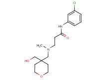 N-(3-chlorophenyl)-3-[{[4-(hydroxymethyl)tetrahydro-2H-pyran-4-yl]methyl}(methyl)amino]propanamide