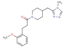 1-[3-(2-methoxyphenyl)propanoyl]-4-[(4-methyl-4H-1,2,4-triazol-3-yl)methyl]piperidine