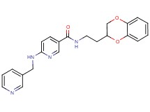 N-[2-(2,3-dihydro-1,4-benzodioxin-2-yl)ethyl]-6-[(3-pyridinylmethyl)amino]nicotinamide