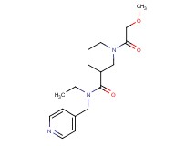 N-ethyl-1-(methoxyacetyl)-N-(pyridin-4-ylmethyl)piperidine-3-carboxamide