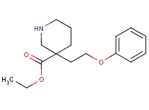 ethyl 3-(2-phenoxyethyl)-3-piperidinecarboxylate hydrochloride