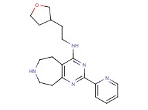 2-pyridin-2-yl-N-[2-(tetrahydrofuran-3-yl)ethyl]-6,7,8,9-tetrahydro-5H-pyrimido[4,5-d]azepin-4-amine
