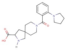 8-[2-(1-pyrrolidinyl)benzoyl]-2,8-diazaspiro[4.5]decane-3-carboxylic acid