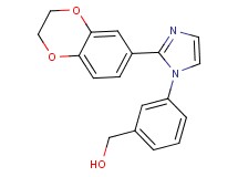 {3-[2-(2,3-dihydro-1,4-benzodioxin-6-yl)-1H-imidazol-1-yl]phenyl}methanol