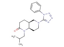 (4aS*,8aR*)-1-isobutyl-6-(1-phenyl-1H-tetrazol-5-yl)octahydro-1,6-naphthyridin-2(1H)-one