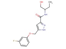 5-[(3-fluorophenoxy)methyl]-N-[1-(hydroxymethyl)propyl]-1H-pyrazole-3-carboxamide