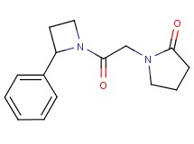 1-[2-oxo-2-(2-phenylazetidin-1-yl)ethyl]pyrrolidin-2-one
