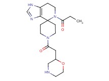 1'-(2-morpholinylacetyl)-5-propionyl-1,5,6,7-tetrahydrospiro[imidazo[4,5-c]pyridine-4,4'-piperidine] dihydrochloride