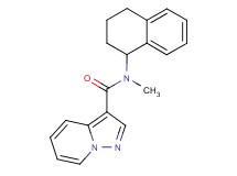 N-methyl-N-(1,2,3,4-tetrahydro-1-naphthalenyl)pyrazolo[1,5-a]pyridine-3-carboxamide