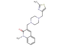1-methyl-3-({4-[(2-methyl-1,3-thiazol-4-yl)methyl]piperazin-1-yl}methyl)quinolin-2(1H)-one