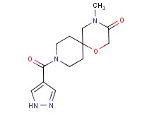 4-methyl-9-(1H-pyrazol-4-ylcarbonyl)-1-oxa-4,9-diazaspiro[5.5]undecan-3-one