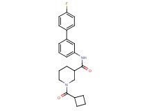 1-(cyclobutylcarbonyl)-N-(4'-fluoro-3-biphenylyl)-3-piperidinecarboxamide