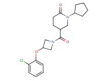 5-{[3-(2-chlorophenoxy)-1-azetidinyl]carbonyl}-1-cyclopentyl-2-piperidinone
