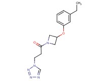 1-{3-[3-(3-ethylphenoxy)-1-azetidinyl]-3-oxopropyl}-1H-tetrazole