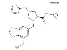 (4R)-N-cyclopropyl-1-[(7-methoxy-1,3-benzodioxol-5-yl)methyl]-4-(2-pyridinylthio)-L-prolinamide