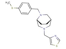 (1S*,5R*)-6-[4-(methylthio)benzyl]-3-(1,3-thiazol-4-ylmethyl)-3,6-diazabicyclo[3.2.2]nonane