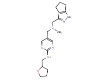 5-{[methyl(1,4,5,6-tetrahydrocyclopenta[c]pyrazol-3-ylmethyl)amino]methyl}-N-(tetrahydrofuran-2-ylmethyl)pyrimidin-2-amine