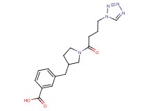 3-({1-[4-(1H-tetrazol-1-yl)butanoyl]-3-pyrrolidinyl}methyl)benzoic acid