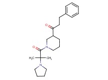 1-{1-[2-methyl-2-(1-pyrrolidinyl)propanoyl]-3-piperidinyl}-3-phenyl-1-propanone