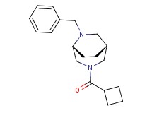 (1R*,5R*)-6-benzyl-3-(cyclobutylcarbonyl)-3,6-diazabicyclo[3.2.2]nonane