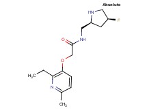 2-[(2-ethyl-6-methyl-3-pyridinyl)oxy]-N-{[(2S,4S)-4-fluoro-2-pyrrolidinyl]methyl}acetamide dihydrochloride