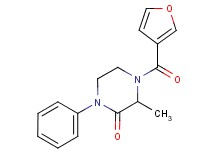 4-(3-furoyl)-3-methyl-1-phenyl-2-piperazinone