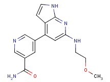 5-{6-[(2-methoxyethyl)amino]-1H-pyrrolo[2,3-b]pyridin-4-yl}nicotinamide