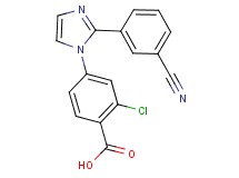 2-chloro-4-[2-(3-cyanophenyl)-1H-imidazol-1-yl]benzoic acid