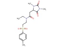 2-(1,3-dimethyl-2,5-dioxo-4-imidazolidinyl)-N-ethyl-N-{2-[(4-methylphenyl)sulfonyl]ethyl}acetamide