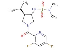 N'-{(3S*,4R*)-1-[(3,5-difluoro-2-pyridinyl)carbonyl]-4-isopropyl-3-pyrrolidinyl}-N,N-dimethylsulfamide