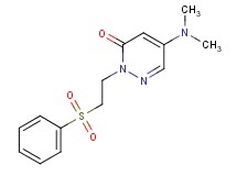 5-(dimethylamino)-2-[2-(phenylsulfonyl)ethyl]pyridazin-3(2H)-one